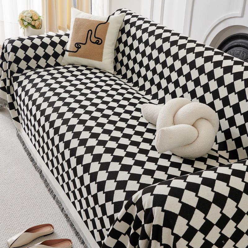 Чехол для дивана из шенилла, устойчивый к царапинам от кошек, универсальный чехол для диванной подушки на все времена, универсальное кожаное одеяло, полное покрытие для диванного полотенца