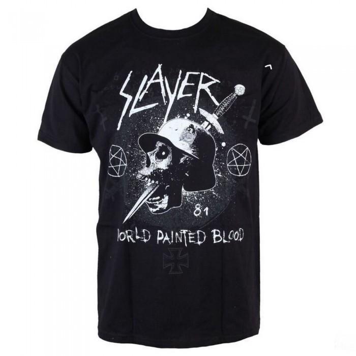 Футболка Slayer Womens/Ladies World с рисунком в виде черепа из крови