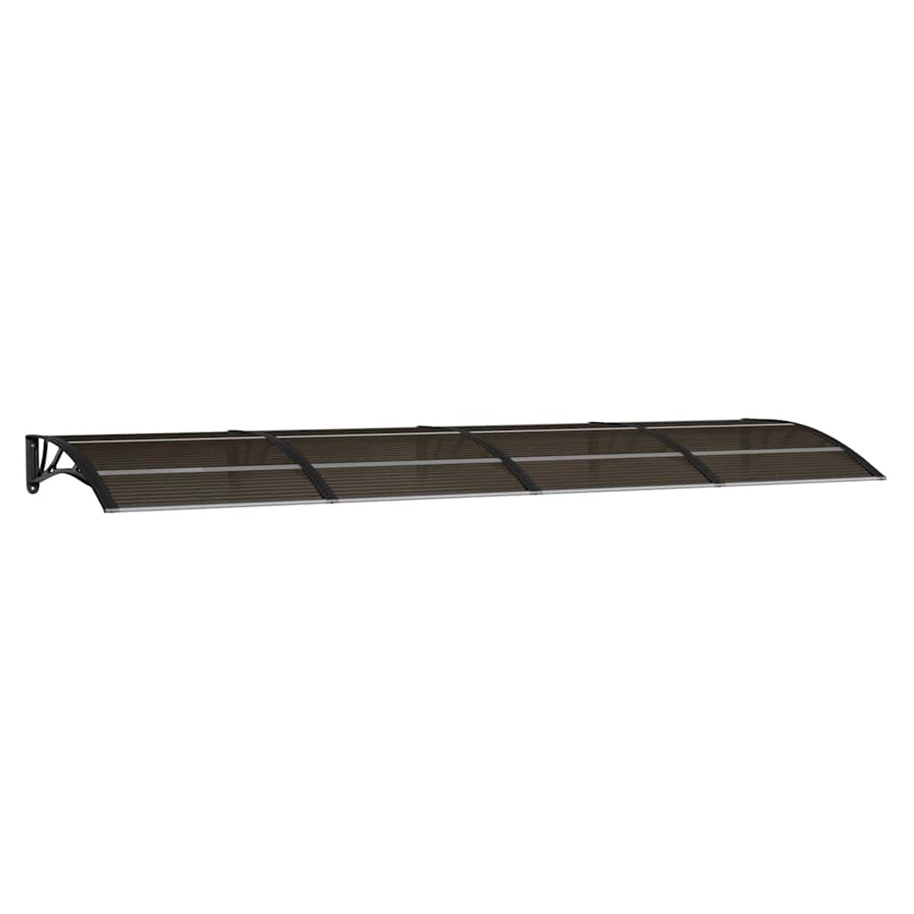 Door Canopy Black 350 x 100 cm Polycarbonate