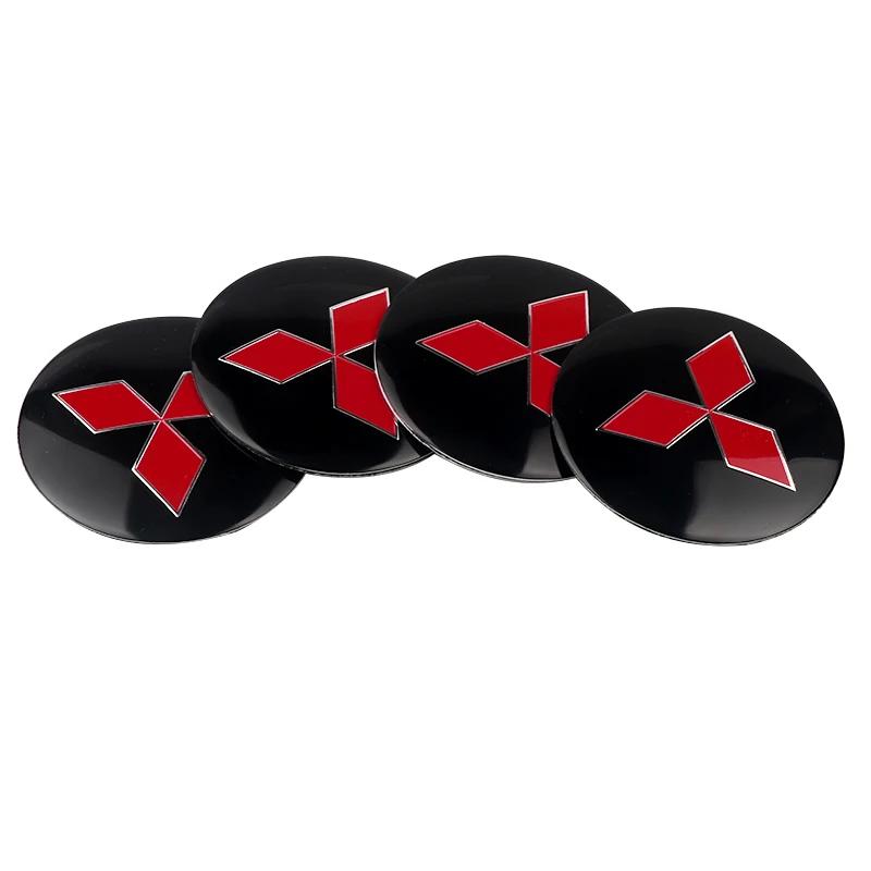 4pcs 56/60mm Cars Hub Caps Car Wheel Center Caps Hubcap Sticker Tire Hub Cover for Mitsubishi Asx Lancer 10 Outlander 3 l200 wszm26