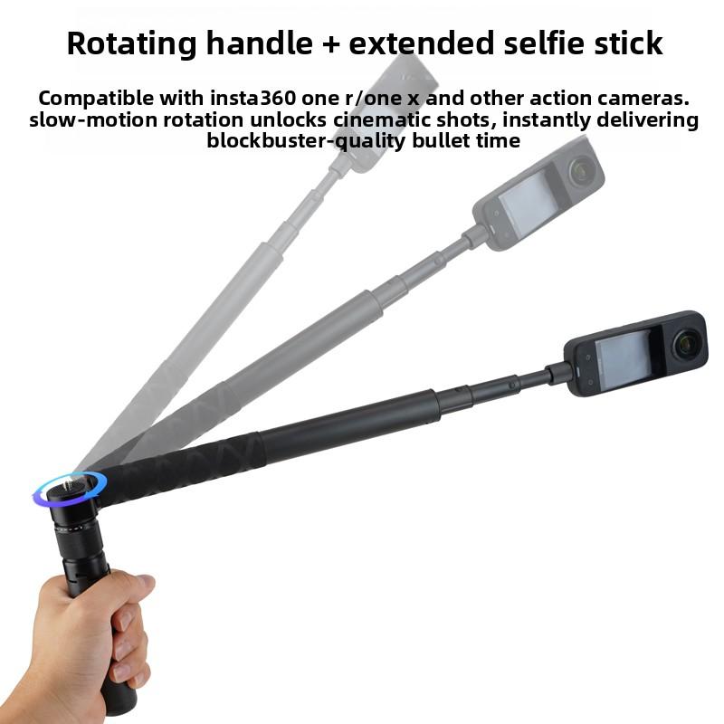 Time Rotating Handle Tripod Stand for Insta360 X5 X4 Air X3/ DJI Osmo 360 Panoramic Action Camera Accessories 2