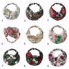 Thin Flower Pattern Headband Multicolor Lace Headwear Fashion Embroidered Headscarf  Summer