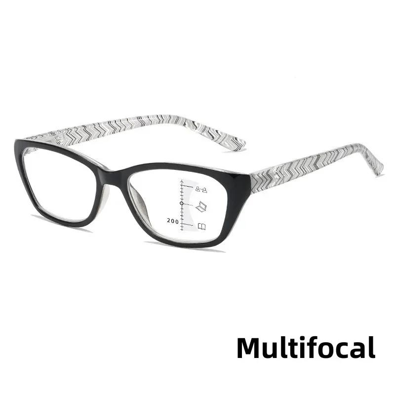 High Definition Reading Eyewear New Far Near Dual Use Anti Blue Light Presbyopia Glasses Progressive Multifocal eye glasses