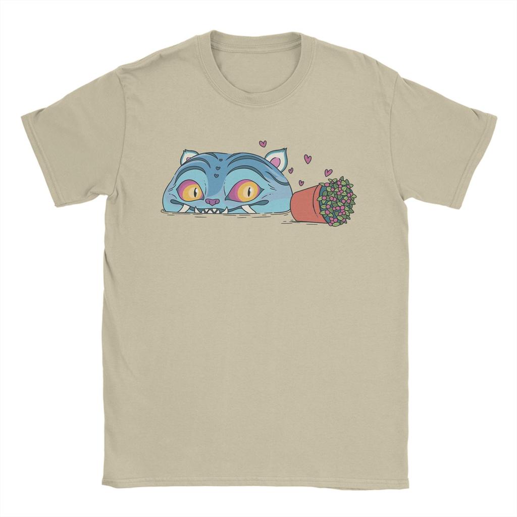 Men T-Shirt KPop Demon Hunters Derpy Humor Cotton Tees Short Sleeve  T Shirts Crewneck Clothes Plus Size