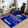 Custom Name Chelsea Football Club Printed Carpet Rug For Office Chair Living Room Bedroom Kitchen Room Decor Gifts