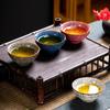 Kiln Change Four Seasons Cup Master Tea Bowl Gift Box Teacup Kung Fu Set Household Ceramic Cups Teaware Kitchen Dining Bar Home