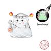 925 Silver Halloween Luminous Skull Little Elf Spider Bat Charms Beads Fit Qikaola 925 Original Bracelets DIY Jewelry