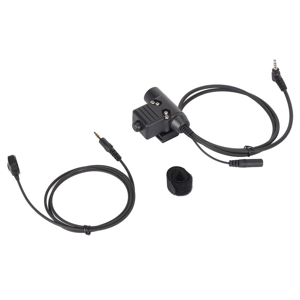 Walkie Talkie Headset Connector U94 Handheld Microphone Adapter PTT 2 Way Radio Headset Adapter for