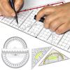Drafting Tools Triangle Ruler Plastic Scale Ruler Durable Set Square  Students Gift