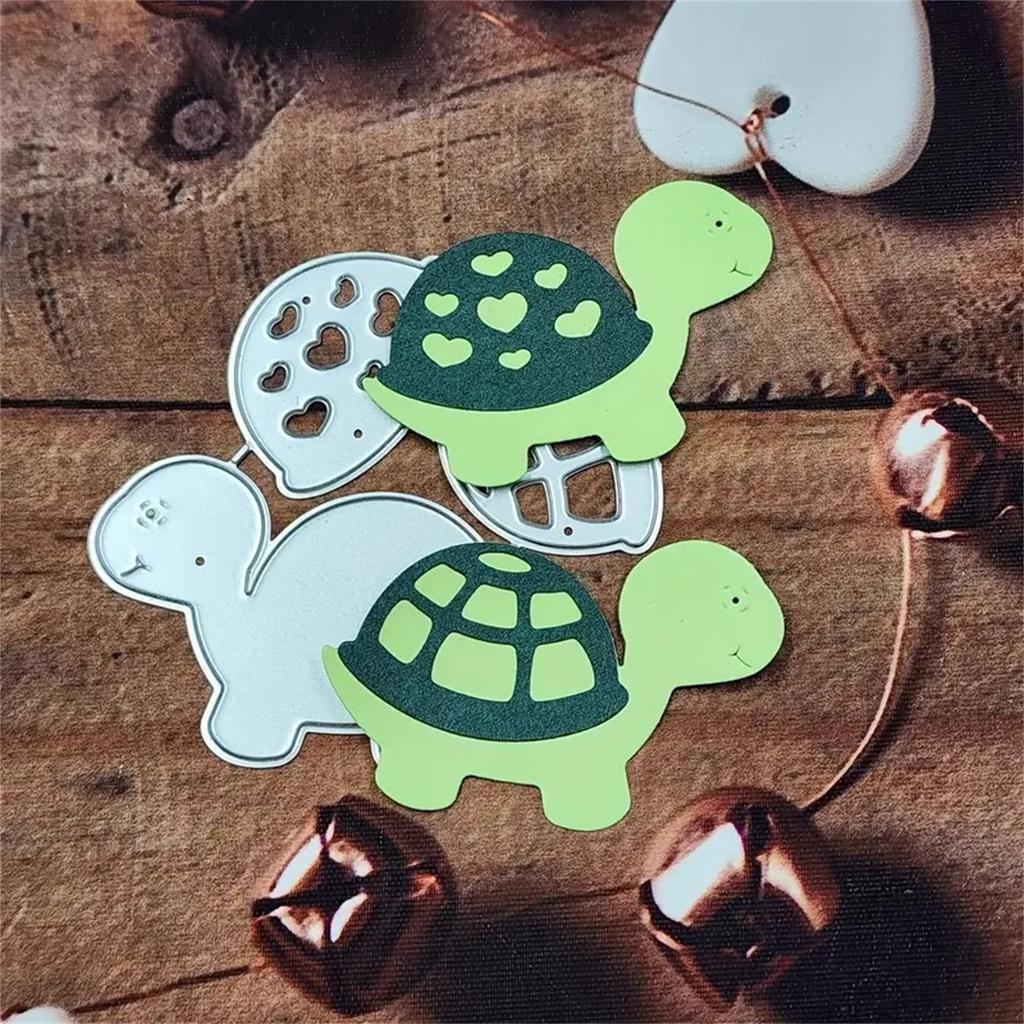 Черепахи Металлические штампы Углеродистая сталь Черепаха Вырубные штампы Тиснение Трафареты для поздравительных открыток Скрапбукинг Украшения
