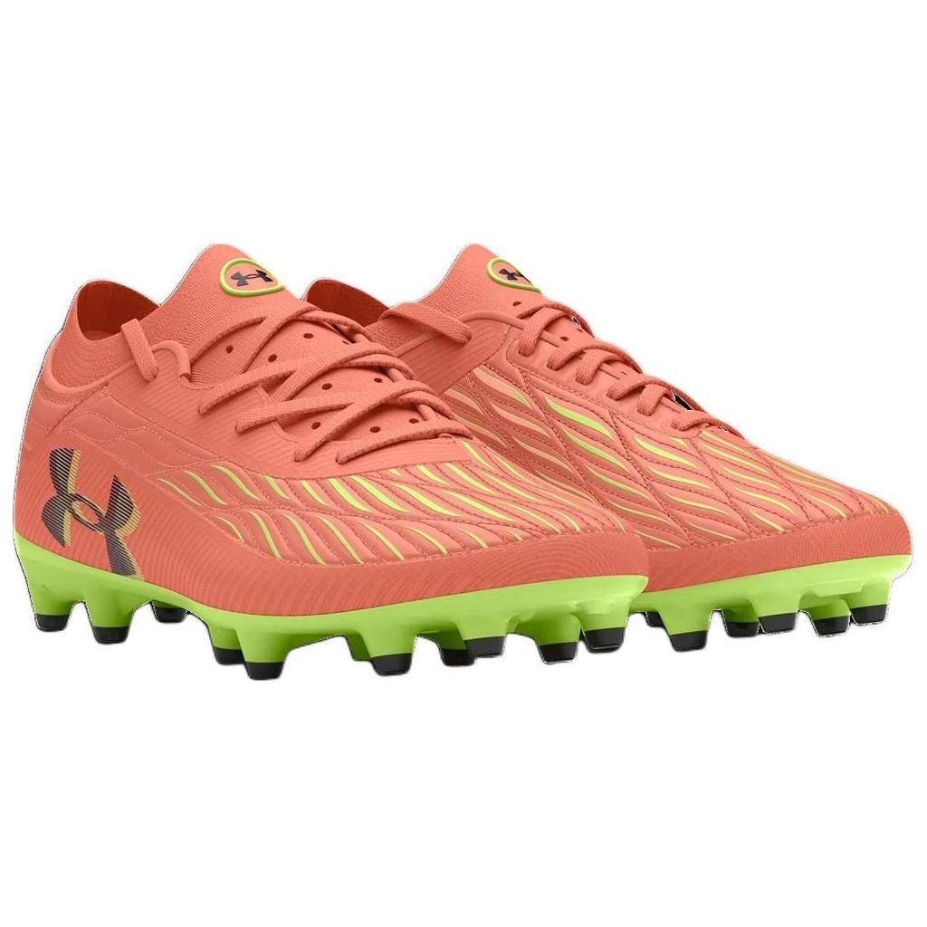 Under Armour Футбольные бутсы FG для твердого грунта Мужские Оранжево-красные 3027699-801