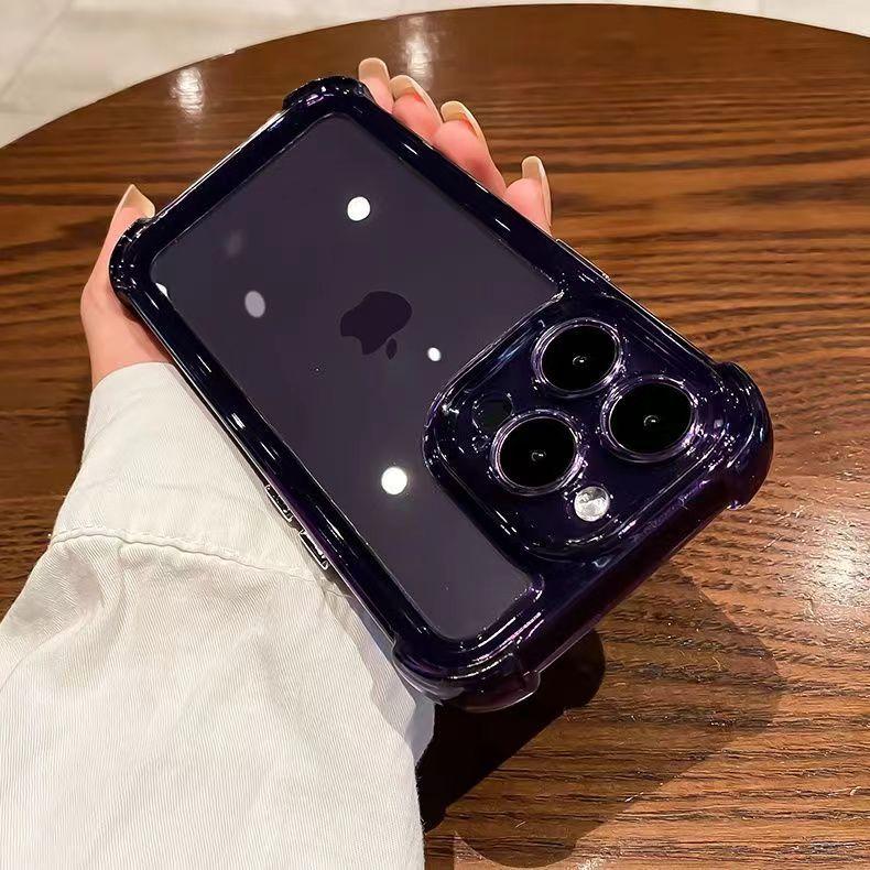 Applicable To IPhone16promax Mobile Phone Case Four Corner Airbag Anti-fall Apple 15 Acrylic 14 Protection Case