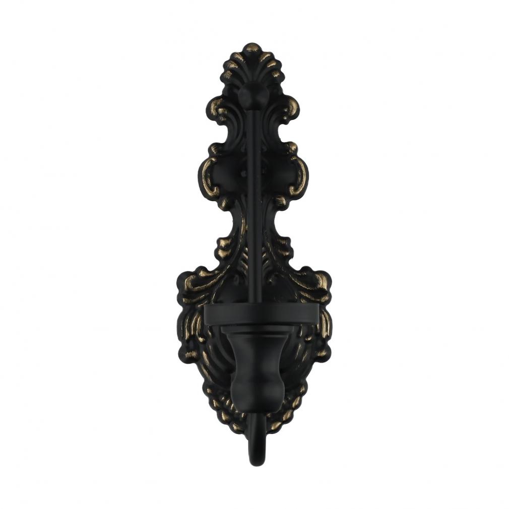 Винтажный настенный подсвечник для конусных свечей, античный белый, чугунный декор