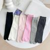 Japanese Stripe Wide Tabi Socks: Minimalist Split-Toe Cotton for Spring/Summer