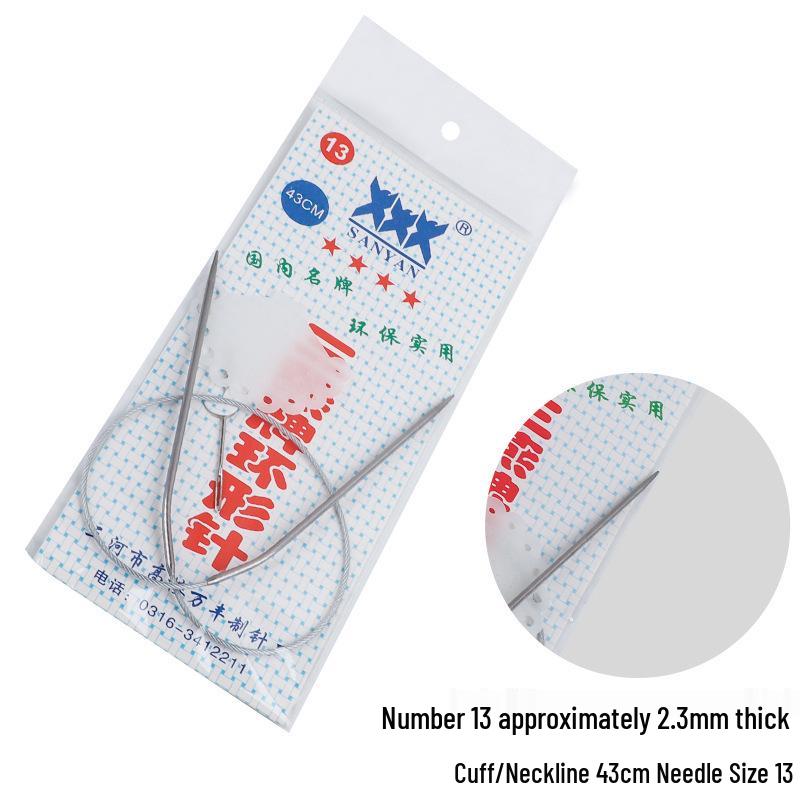 Набор circular knitting and crochet needles Sanyan из нержавеющей стали