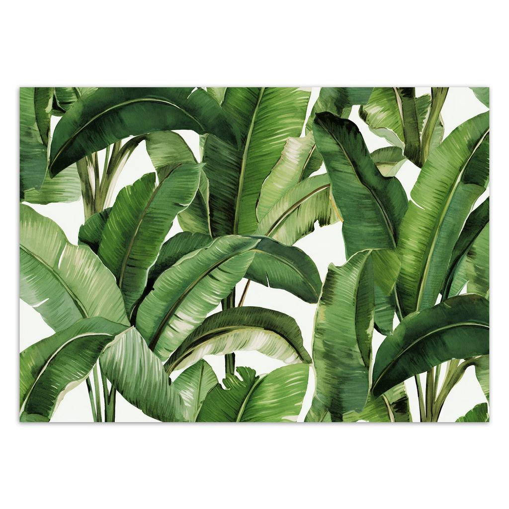 Wallpaper Green Tropical Leaves