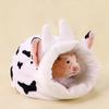 Thickened Hamster Nest Soft Hamster House Cave Cow Hamster Cotton House  Golden Hamster