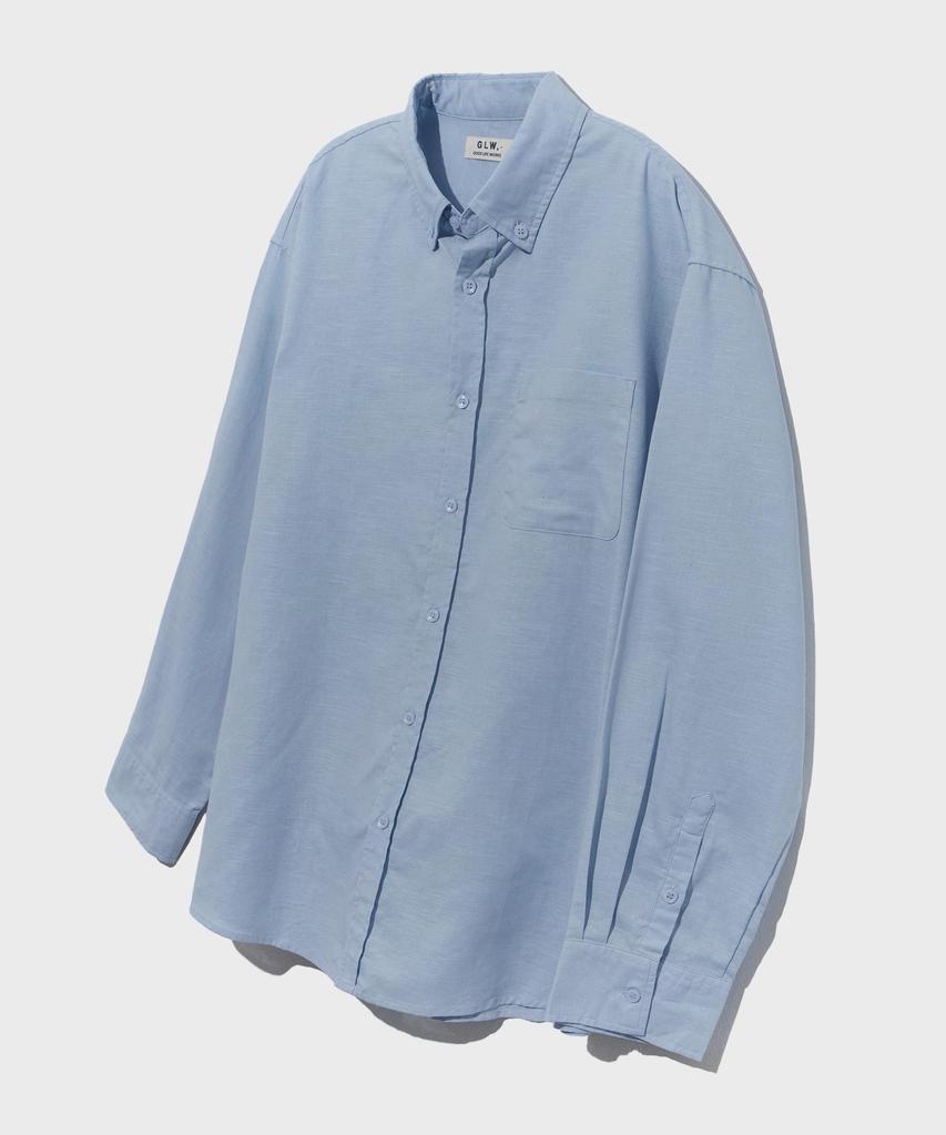 GLW Oversized Cooling Summer Shirt Sky Blue