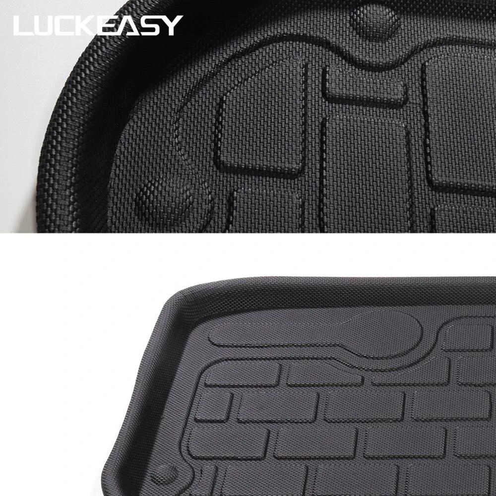 For Tesla Model 3 2017- TPE Custom Lower Trunk Mats All-Weather Waterproof And Wearable Mat Sub-Trunk Carpet (Piano Model)