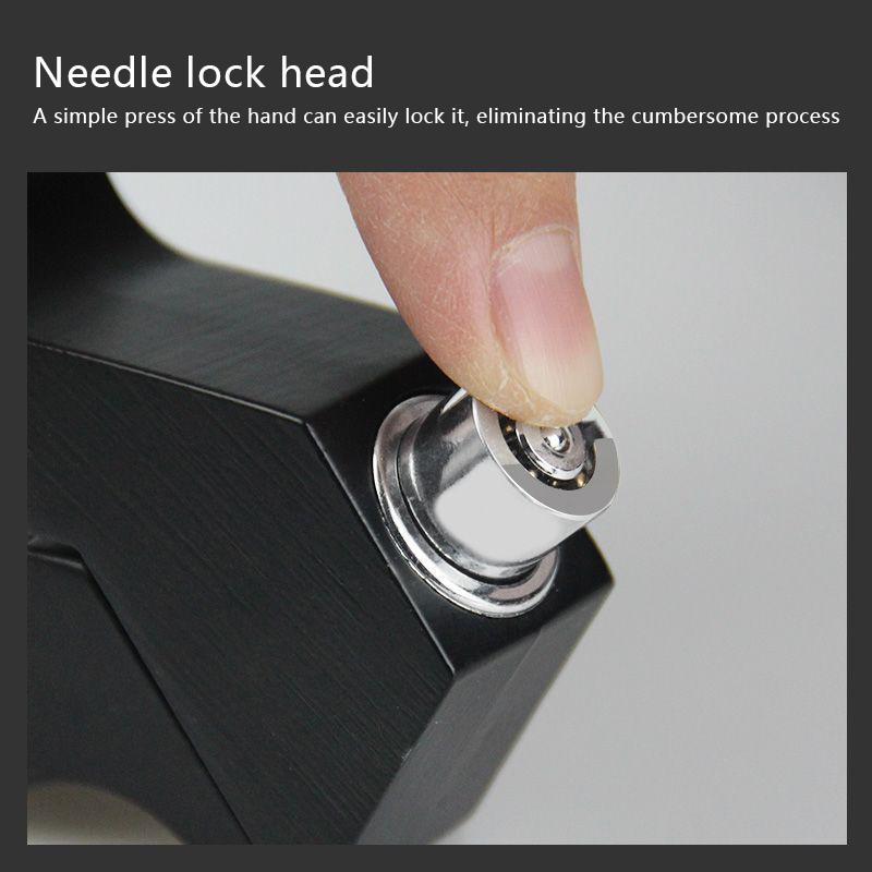 1Pc Motorcycle Handlebar Lock Handlebar Brake Handle Solid Lock Imitating Steal Lock Pull Rod Atv Dirt Street Bikes Anti Theft