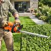 Electric Hedge Trimmer Cordless Battery-powered Hedge Cutter with 100 W Motor Power Cordless 51cm Cutting Length ABS Orange