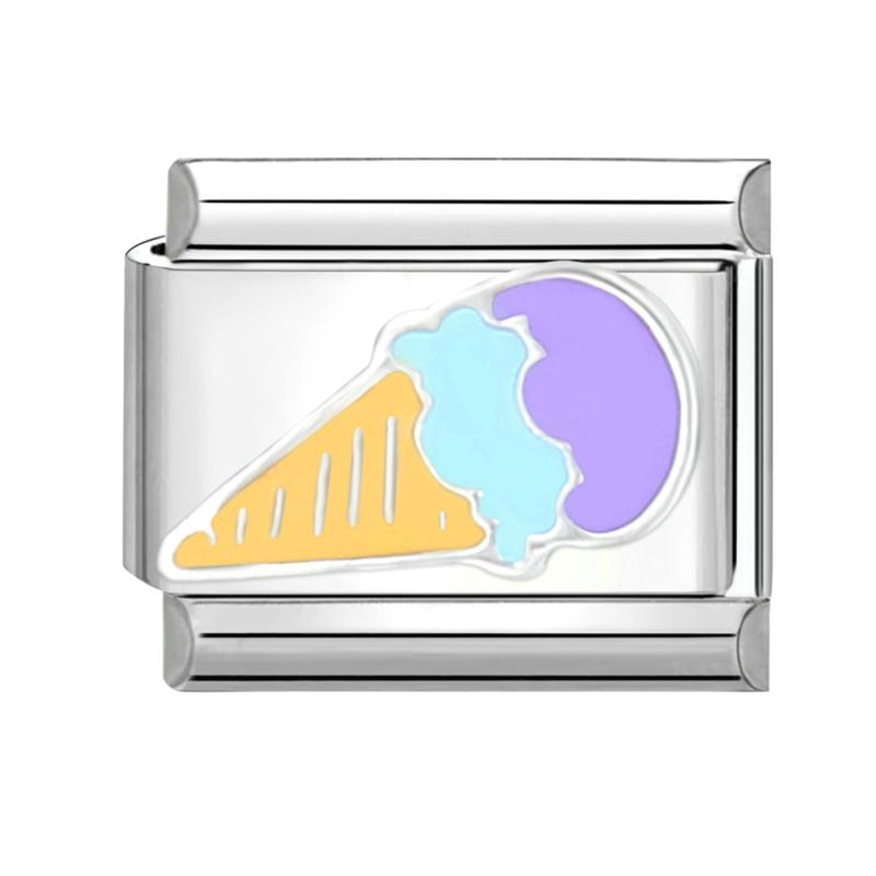 Модный бургер подсолнух ракетное сердце итальянские очаровательные звенья квадратные бусины подходят для 9 мм итальянского браслета из нержавеющей стали DIY изготовление подарков