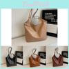 Capacity Large Modern Womens Tote Bag Cozy Pu Handbag Available In Black Brown And Khaki