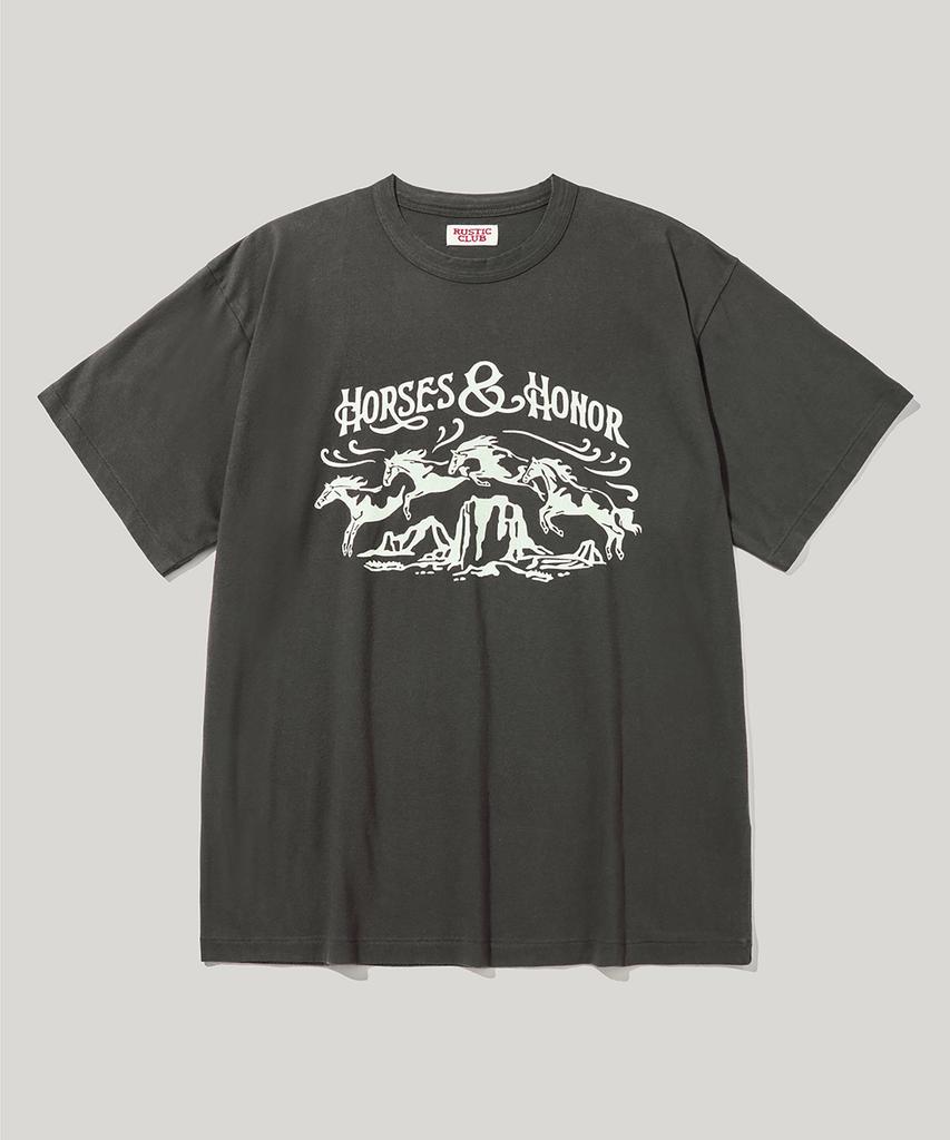 RUSTICCLUB Футболка в винтажном стиле H&H_Угольный