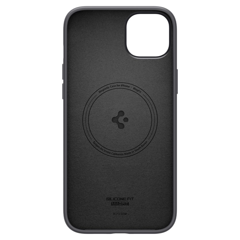 Spigen Silicone Fit Mag Magsafe Iphone 14 Plus / 15 Plus Black