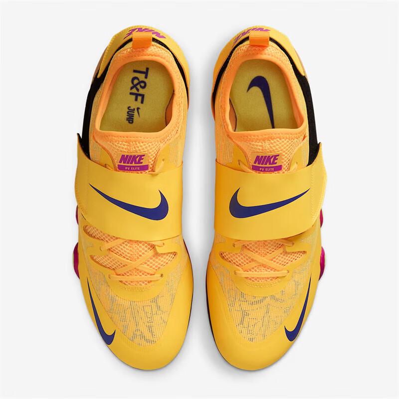 Nike Шиповки для прыжков с шестом Zoom Pole Vault Elite Citron Pulse Унисекс Желтый Volt-Ice Ярко-Фиолетовый FZ9649-800