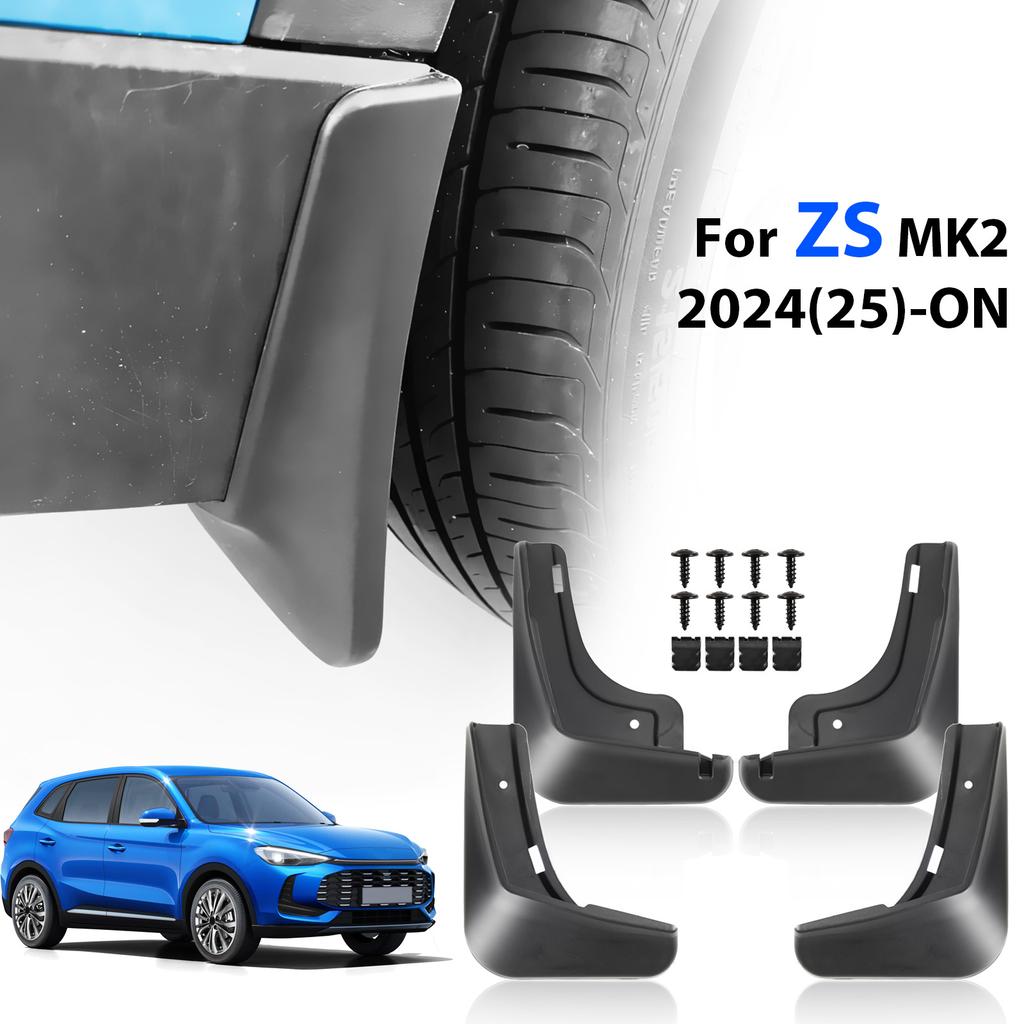 Комплект из 4 штук Для MG ZS MK2 PRO 2024 2025 2026 Гибрид Бензин Брызговики Защита от грязи Крыло Защитная крышка Передние Задние