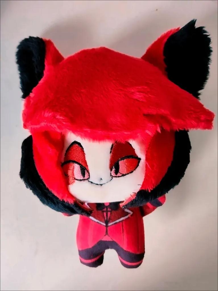 New 15cm Alastor Hazbin Hotel Plush Doll Cute Anime Peripherals Toy Birthday Christmas Gift