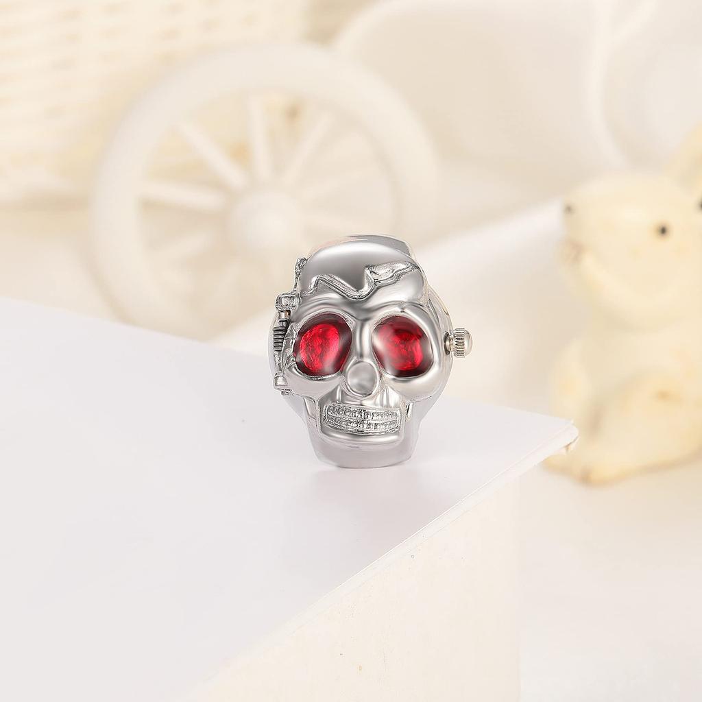 Часы-кольцо JEWELRYWE Простые часы с большим циферблатом Популярные водонепроницаемые аналоговые кварцевые деловые часы