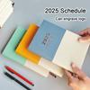 A5 Thick Leather Student Time Planner, 2025 Annual Schedule, Business Notepad, 365-day Daily Planner, Memo, Notebook