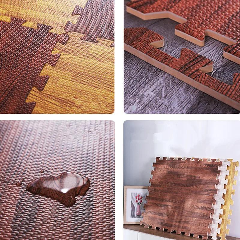 12 ШТ. спортивные и игровые коврики Татами Пазл-коврик Пенные игровые коврики Спортзал для малышей Игровой коврик Игровой центр для активности ребенка Пазл-коврик Коврик для пола с текстурой под дерево