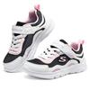 Skechers Удобные Простые Низкие Повседневные Кроссовки Детские Черный Белый Розовый 319047L-BKPK