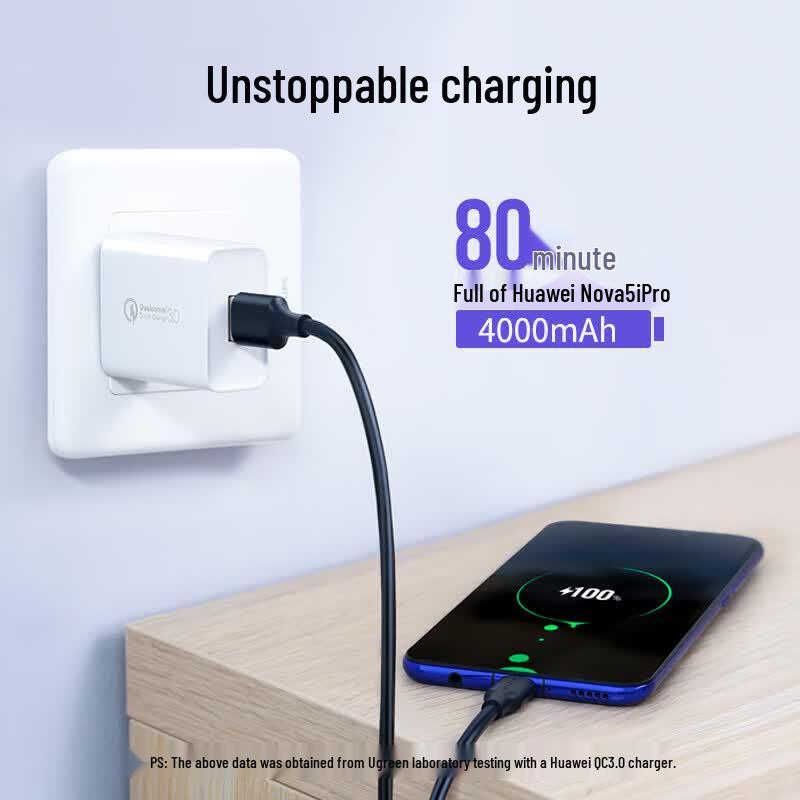 Ugreen Быстрозарядный кабель для передачи данных USB-A на USB-C
