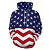 American Flag & Blessing 3d Printing Hoodie Women's Fashion Oversized Hoodie Women's Undershirt Letter Jacket Sweatshirt with Pocket Pullover