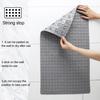 Bathroom Shower Pad with Drain Holes 3D Grid Texture Bathtub Gasket Anti-Slip Protection for Shower Bath Toilet Crack-Resistant Bathtub Mat