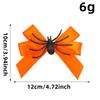 Cute Halloween Spider Hair Clip Bow Decorated Gothic Hairpin Funny Side Clip For Bangs Creepy Party Accessory Women Girls