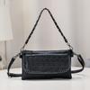 JIETOTYX Gothic Crossbody Bag for Women Skull Embossed & Studded Decor Clutch Purse Trendy Square Shoulder Bag Cell Phone Bags
