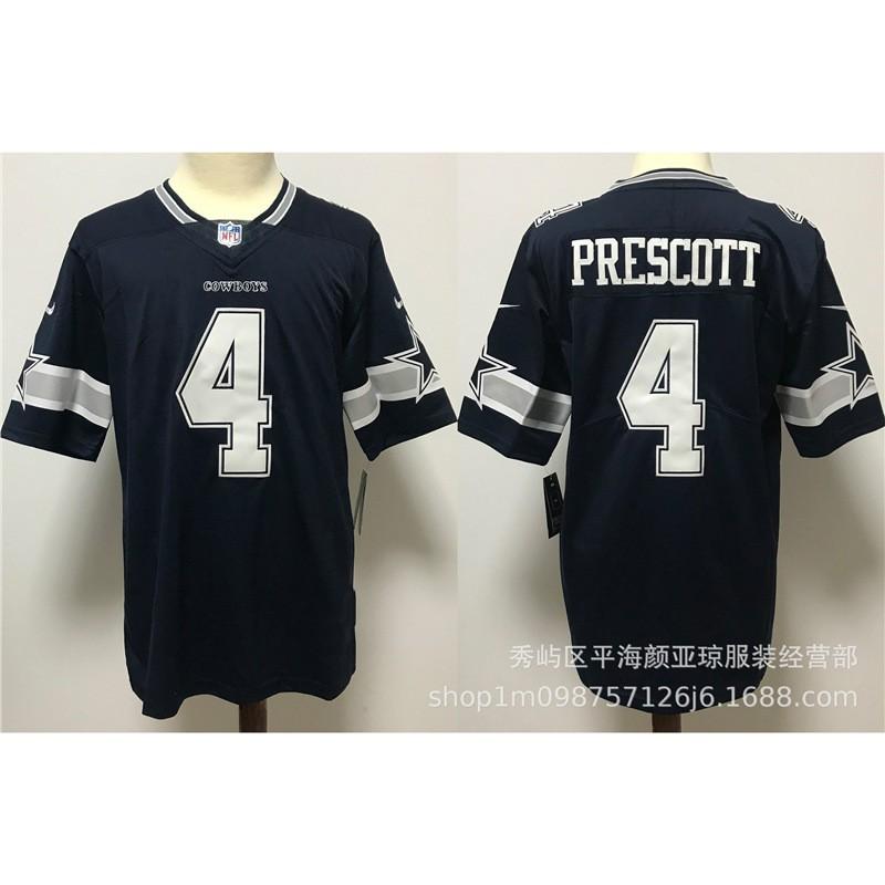 Mens NFL Dallas Cowboys Embroidered Jersey Rugby Style Football Uniform Top Fans Casual Wear