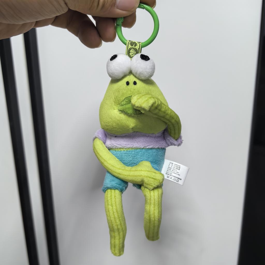 24pcs/lot 4inch New SpongeBob SquarePants Plush Toys Keychain Cute Bikini Bottom Residents anime dolls bag Charm gifts
