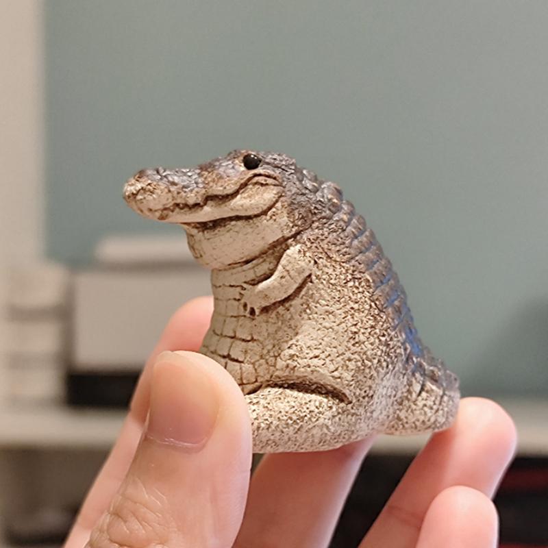 Boutique Sand Tea Petting Little Crocodile Tea Pet Ornaments Handmade Tea Ceremony Tea Play Teatable Gift Collection
