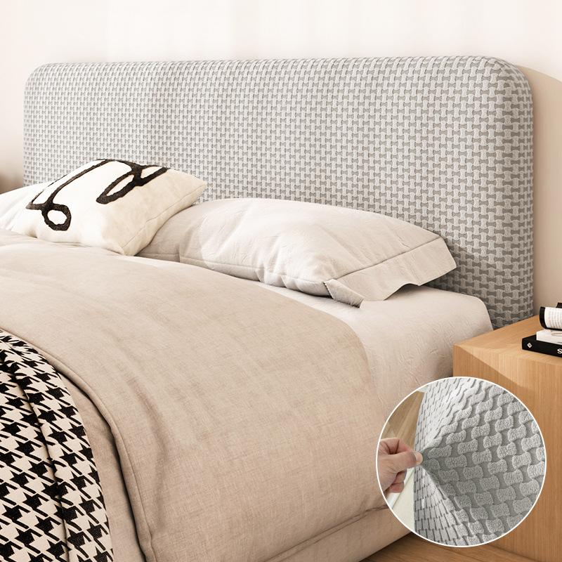 Bed Headboard Cover Slipcover, Stretch Headboard Covers, Dustproof Protector Cover for Linen Fabric Tufted Upholstered Headboard