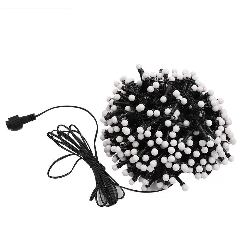 Chibi Maruko-chan Solar-Powered Outdoor String Lights: White and Colored Ball Decorative Lights, Waterproof for Camping and New Year Festivities.