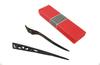 Naissant of Natural Wood Kanzashi Simple Wooden Hair Ornament for Japanese Clothing [Set 2] (Ebony Hairpin) -