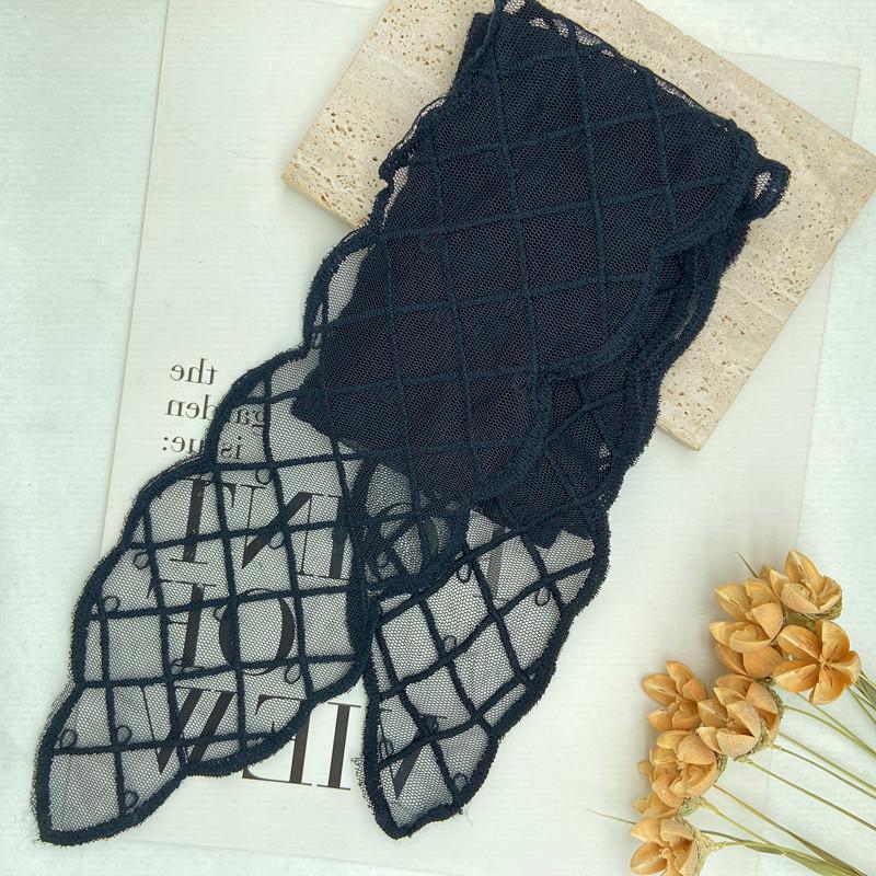 Французский кружевной вышитый шелковый шарф-повязка на голову - Супер Фея Милая Лента для волос