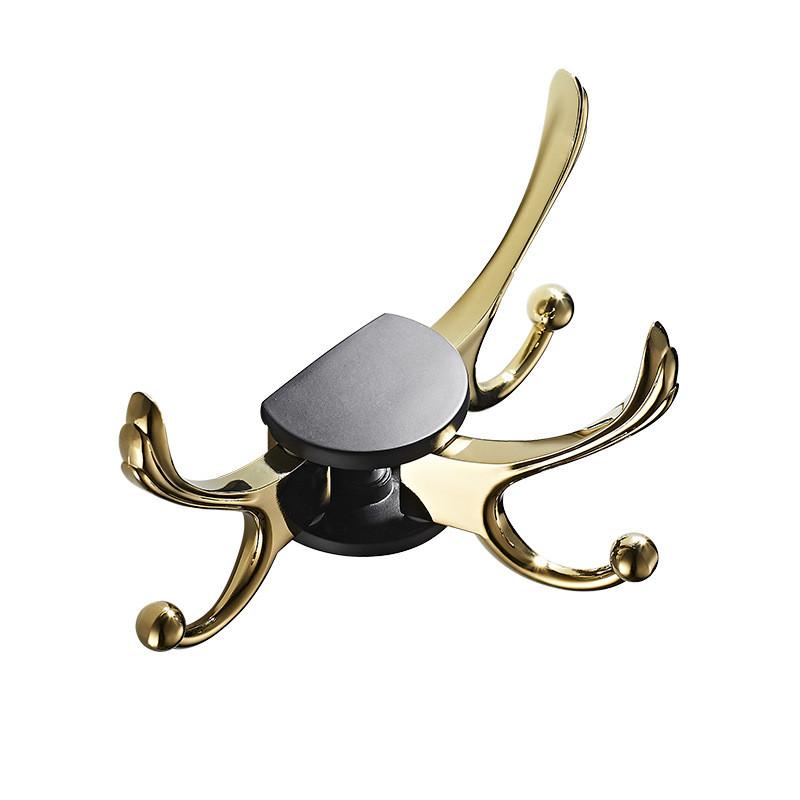 Tuqiu Bathroom Towel Hooks Wall Robe Hooks Black Kitchen Hanger Hook Gold Key Hat Bag Hanger Holder Clothes Hook 5 colors
