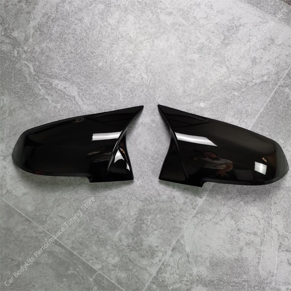 For BMW F20 F21 2pcs M Style Gloss Black Car Rear View Mirror Cover Caps Trim Shell Frame 118i 120i 120d 125i 125d M135i M140i